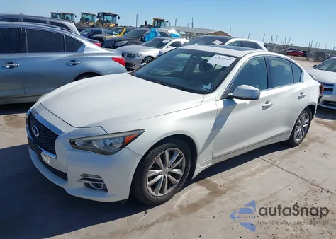 2014 Infiniti Q50 Premium z USA, uszkodzony, nr VIN JN1BV7AP5EM686828